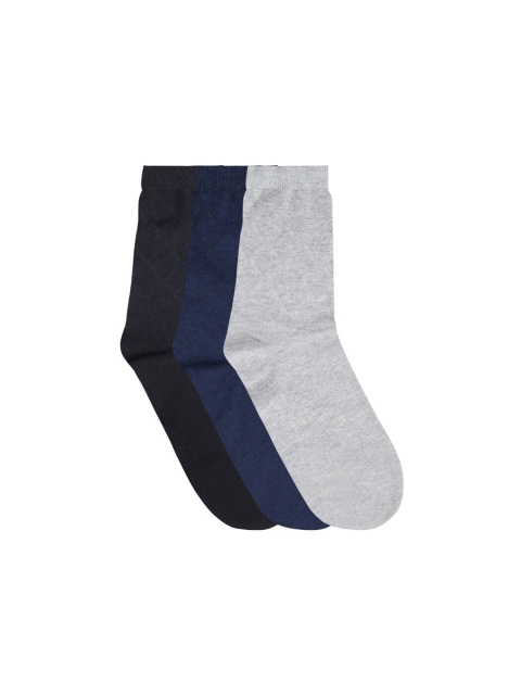 

N2S NEXT2SKIN Men Pack Of 3 Assorted Cotton Calf-Length Socks