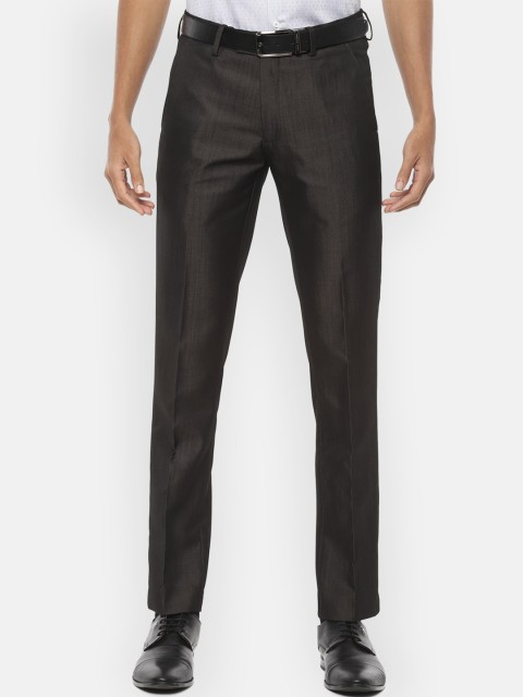

Van Heusen Men Grey Slim Fit Formal Trousers