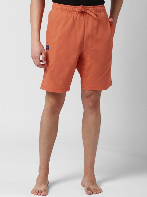

Peter England Men Orange Lounge Shorts