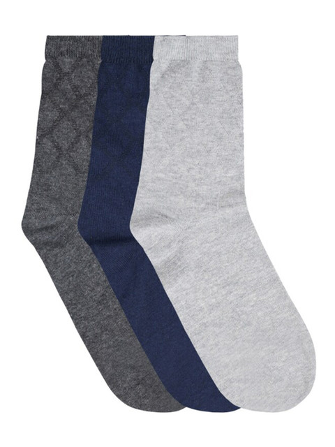 

N2S NEXT2SKIN Men Pack Of 3 Assorted Cotton Calf-Length Socks