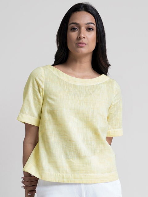 

FableStreet Yellow Regular Top