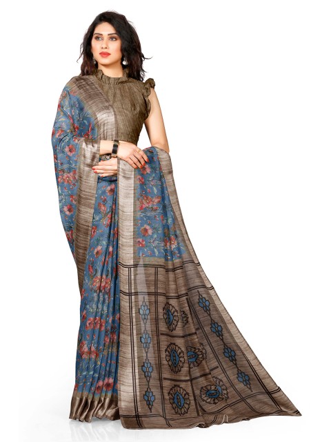 

KALINI Women Grey Printed Saree