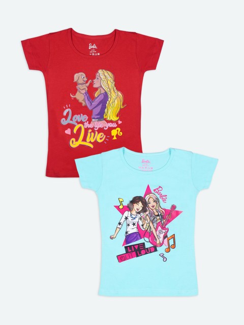 

Barbie Girls Multicoloured 2 Printed T-shirt, Multi