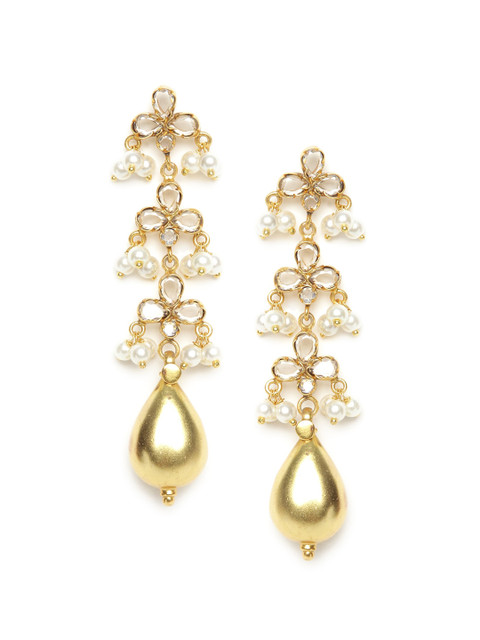 

Fabindia Gold-Toned Contemporary Drop Earrings