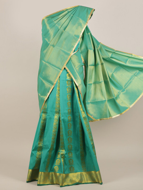 

Pothys Sea Green Tissue Dhavani Saree