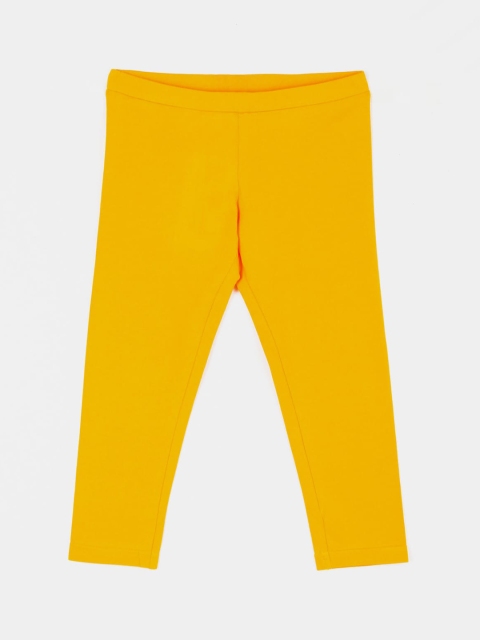 

Peppermint Girls Yellow Solid Ankle-Length Leggings