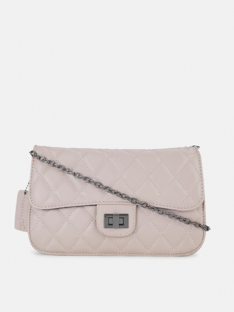 

Forever Glam by Pantaloons Nude Pink Quilted Faux Leather Sling Bag
