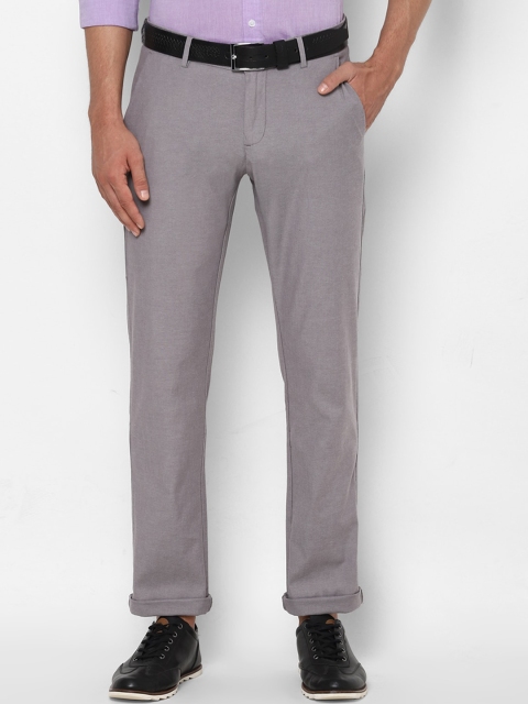 

Allen Solly Men Grey Slim Fit Trousers