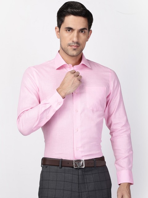 

Blackberrys Men Pink Slim Fit Formal Shirt