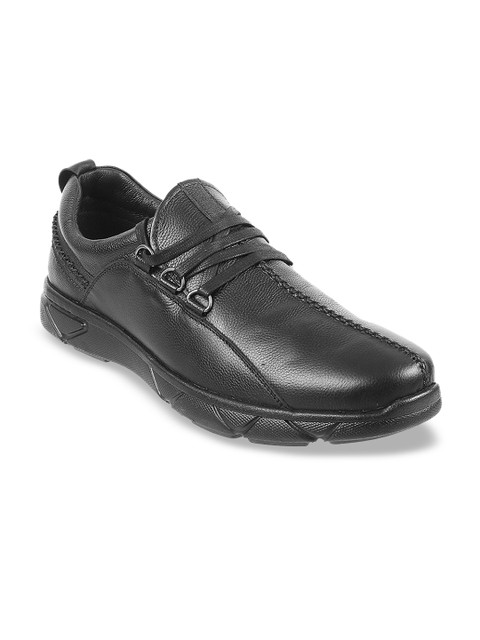 

Metro Men Black Leather Fashion Slip on Shoes