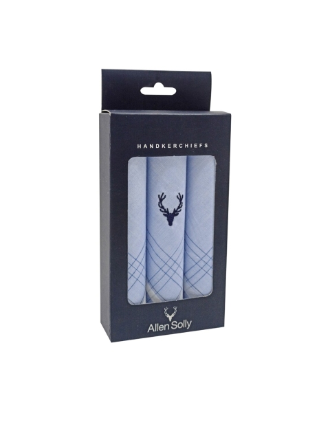 

Allen Solly Pack of 3 Blue Cotton Handkerchiefs