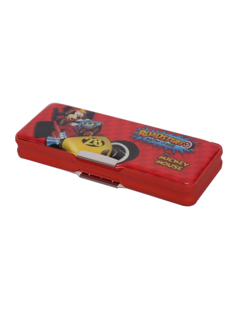 

Disney Kids Red Yellow Mickey Mouse Printed Magnetic Pencil Box