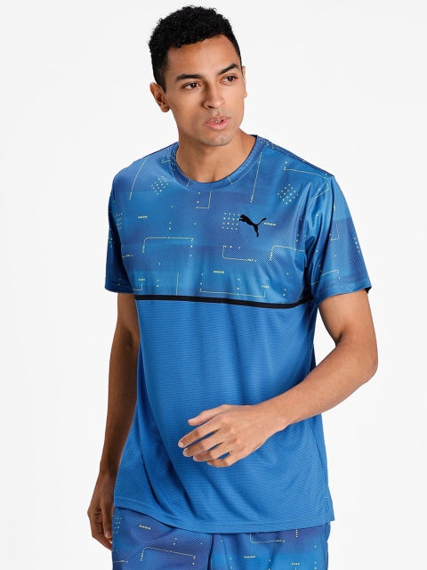 

Puma Men Blue Printed T-shirt