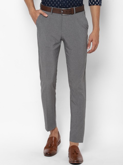 

Allen Solly Men Grey Slim Fit Formal Trousers