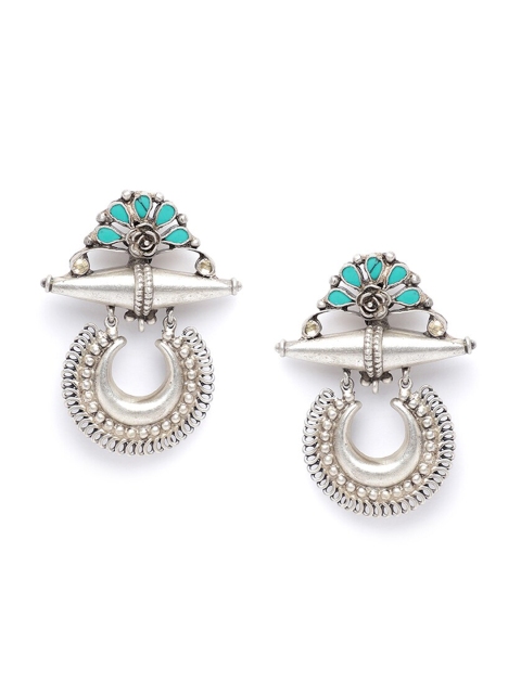 

Fabindia Silver-Toned Contemporary Ear Cuff Earrings