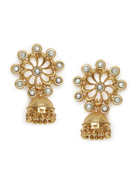 

Fabindia Gold-Toned Contemporary Jhumkas Earrings