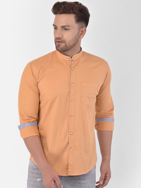 

COBB Men Mustard Slim Fit Casual Shirt