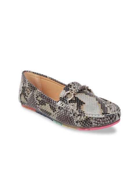 

Metro Women Black Printed Ballerinas Flats