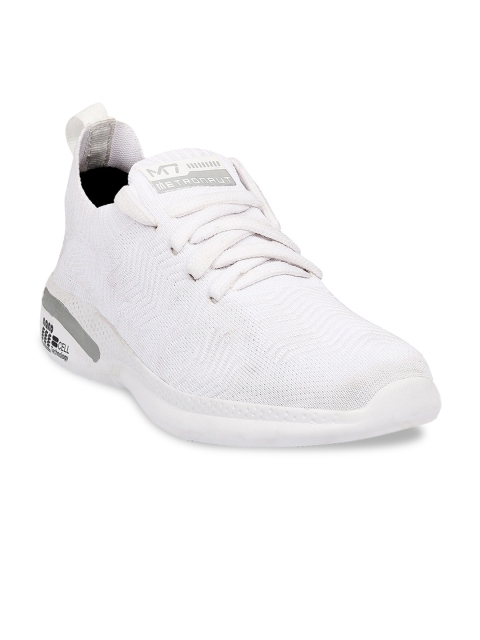 

M7 by Metronaut Men White Woven Design Sneakers