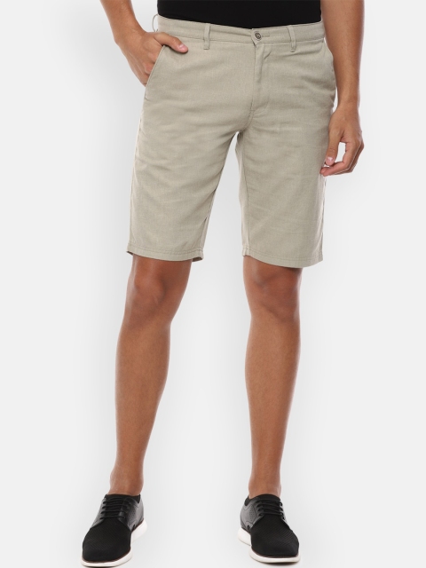 

Van Heusen Sport Men Beige Mid-Rise Regular Shorts