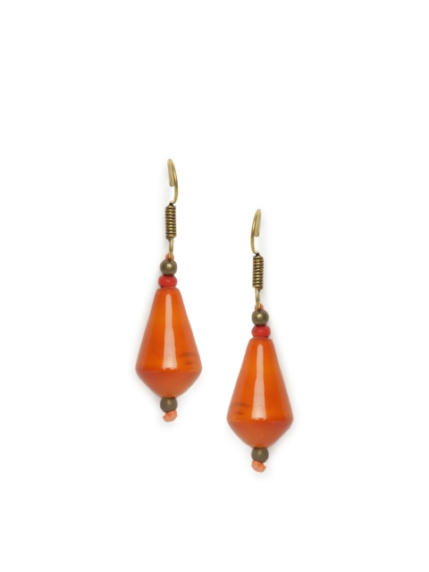 

Fabindia Orange Contemporary Studs Earrings