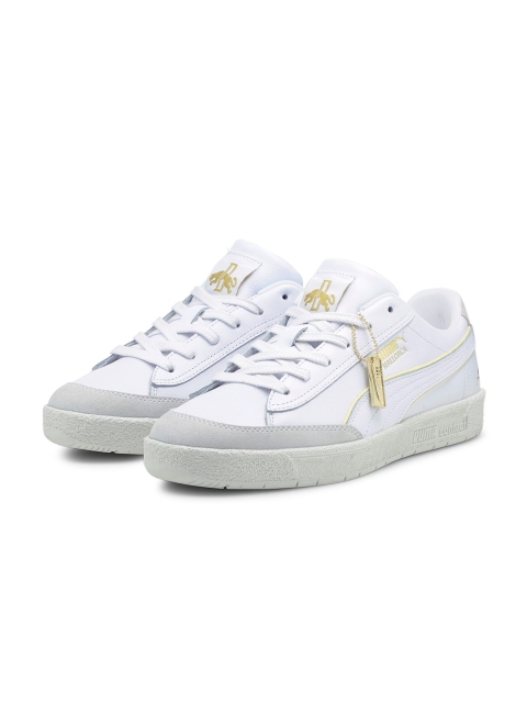 

Puma Unisex White Solid Sneakers