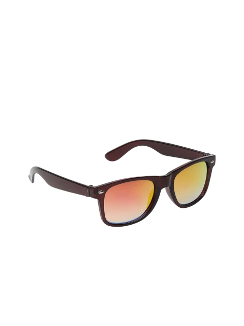 

Olvin Unisex Kids Orange Lens & Brown Wayfarer Sunglasses with UV Protected Lens