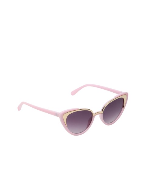 

Olvin Women Grey Lens & Pink Cateye Sunglasses with UV Protected Lens OL448-05-Pink