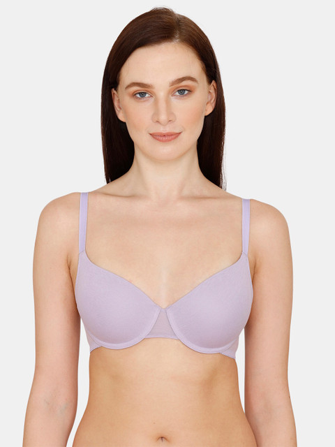 

Zivame Lavender T-shirt Bra Full Coverage Underwired Lightly Padded ZI10T6FASHEPURP