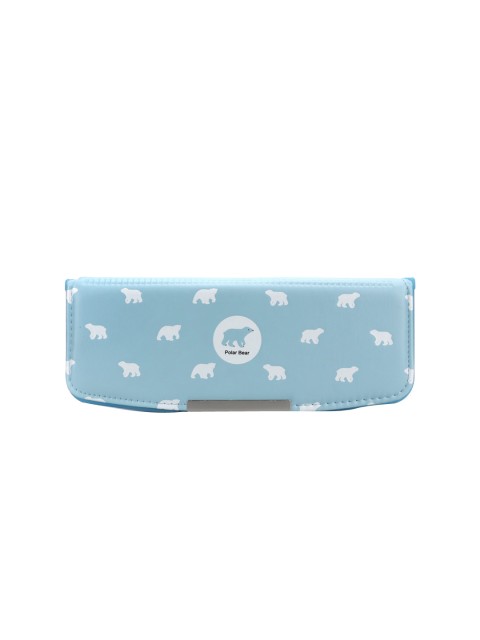 

QIPS Boys Blue & White Printed Magnetic Pencil Box