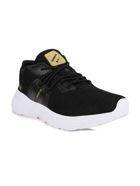 Campus Men's Black & Gold CARBON-2 Running Shoes