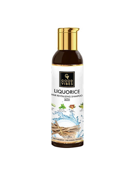 

Good Vibes Liquorice Hair Revitalizing Shampoo - 200 ml, Transparent