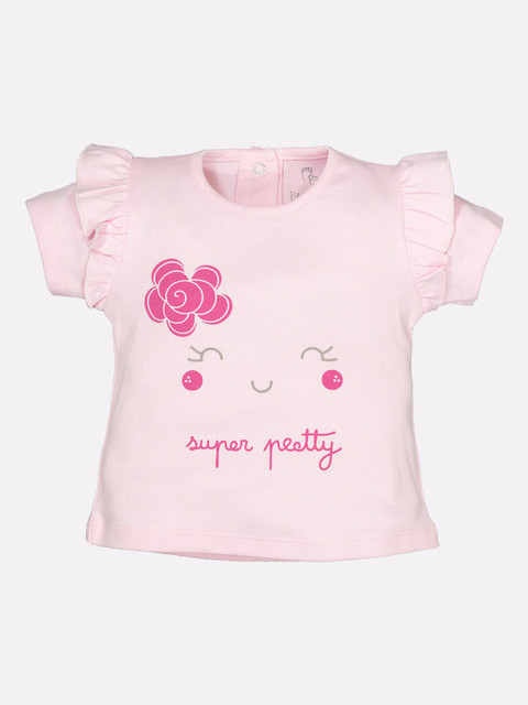 

BABY GO Girls Printed Top & Shorts Set, Pink