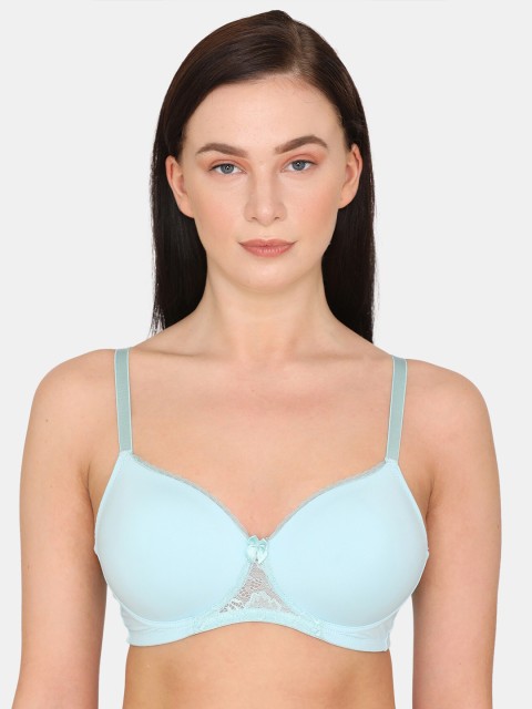 

Zivame Blue T-shirt Bra Half Coverage Lightly Padded
