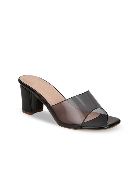 

Truffle Collection Women Black Block Mules