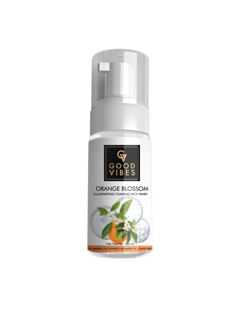 

Good Vibes Orange Blossom Illuminating Foaming Face Wash 150 ml, Transparent