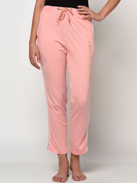 

METTLE Women Pink Cotton Lounge Pants
