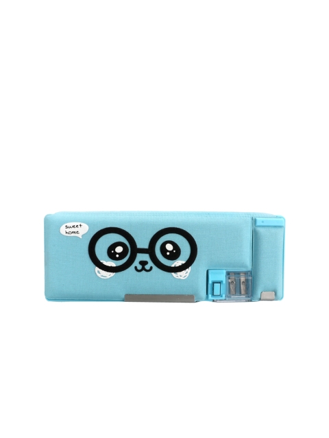 

QIPS Boys Blue & Black Printed Pencil Box