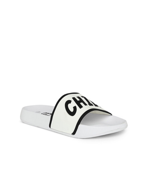 

Ajile by Pantaloons Men White & Black Printed Sliders