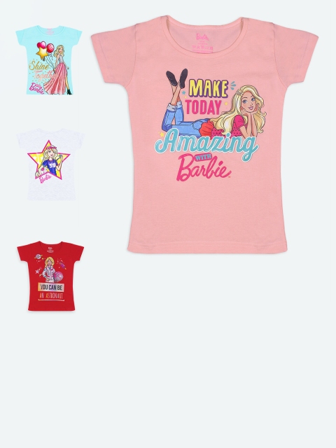 

Barbie Girls Multicoloured Typography 4 Printed T-shirt, Multi