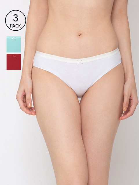 

Candyskin Women Pack Of 3 Assorted Pure Cotton Bikini Briefs CSCP007