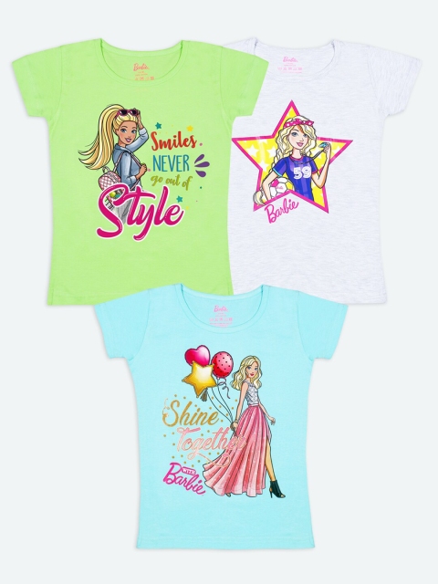 

Barbie Girls Multicoloured 3 Printed T-shirt, Multi