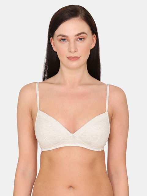 

Rosaline by Zivame Grey T-shirt Bra - Full Coverage Lightly Padded