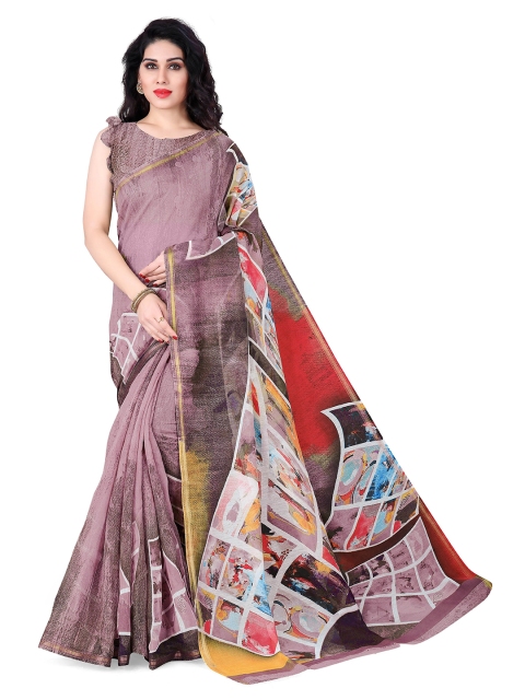 

KALINI Purple & Red Saree