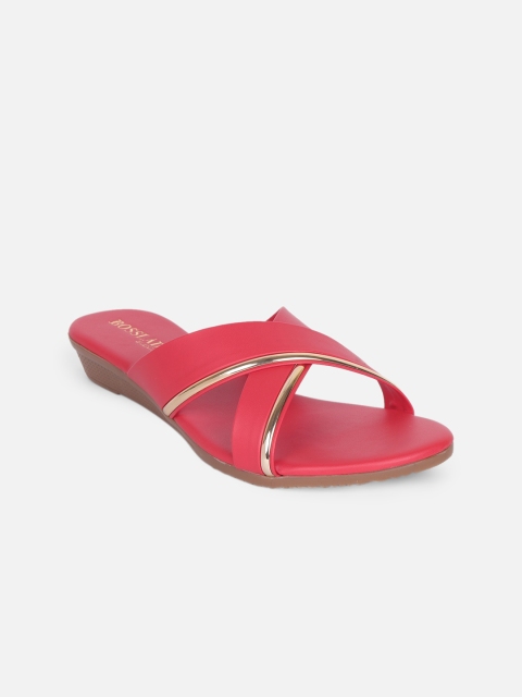 

SCENTRA Women Red Open Toe Flats