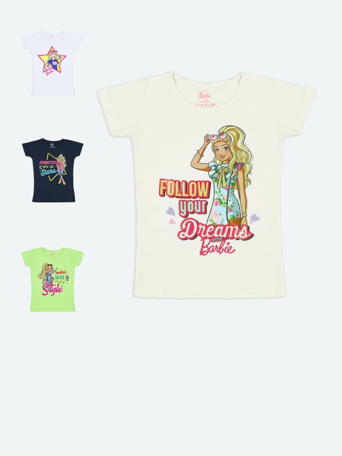

Barbie Girls Multicoloured Typography 4 Printed T-shirt, Multi