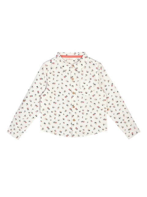 

Budding Bees Boys Off White Floral Printed Casual Shirt