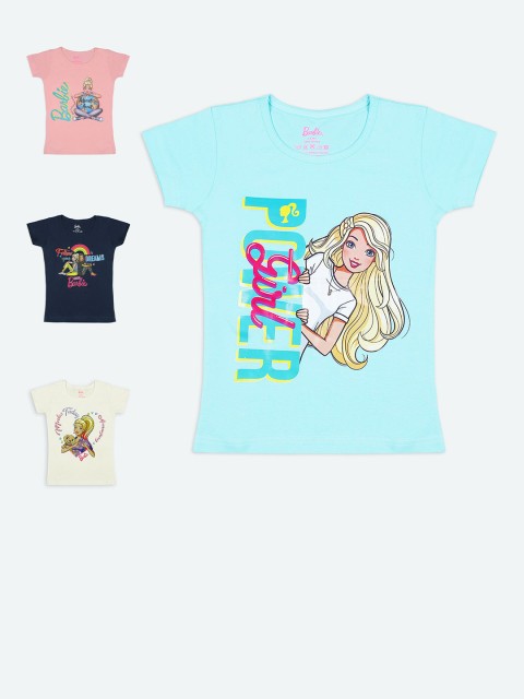 

Barbie Girls Multicoloured 4 Printed T-shirt, Multi