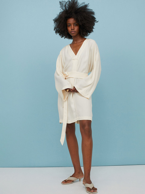 

H&M Women White Short Kaftan