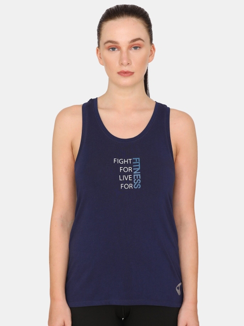 

Zelocity by Zivame Women Blue Tank Top